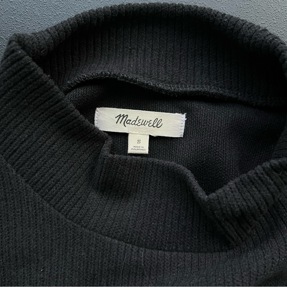 Madewell Open Back Mock Neck Sweater
